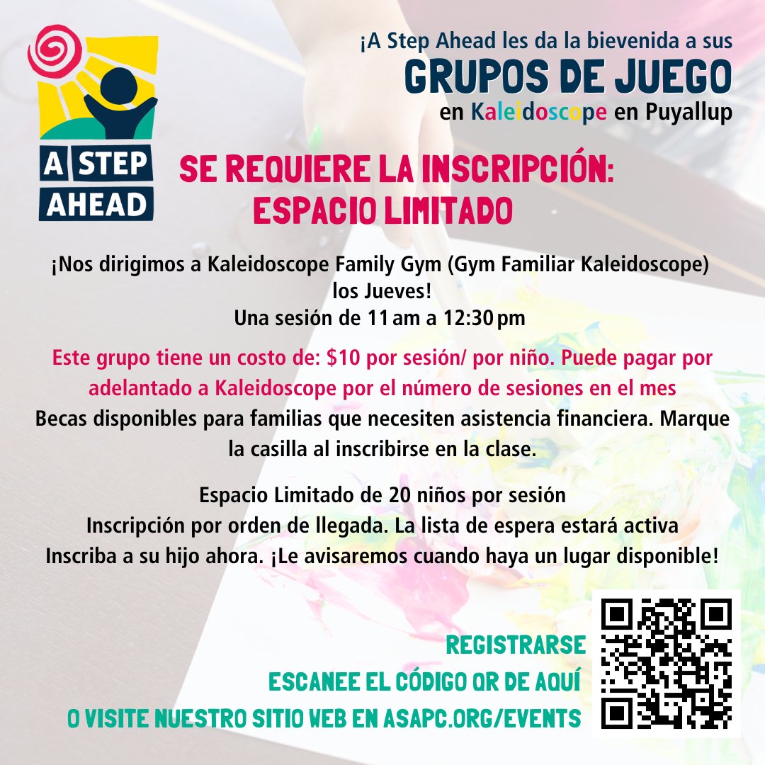 Yay! 🎉We're headed to Kaleidoscope Family Gym, Thursdays from 11 AM - 12:30 PM! Click the link to Register Now! Space is limited to 20 children per session. $10 per child or apply for a scholarship.  💚🐝✨
#FamilyFun #CommunitySupport 

asapc.org/familyevents/p…