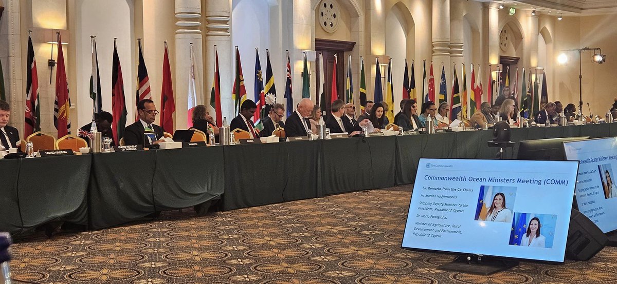 ARTICLE - The inaugural Commonwealth Ocean Ministers Meeting took place in Cyprus from 18 to 19 April 2024. Read more: shorturl.at/cvBJ7