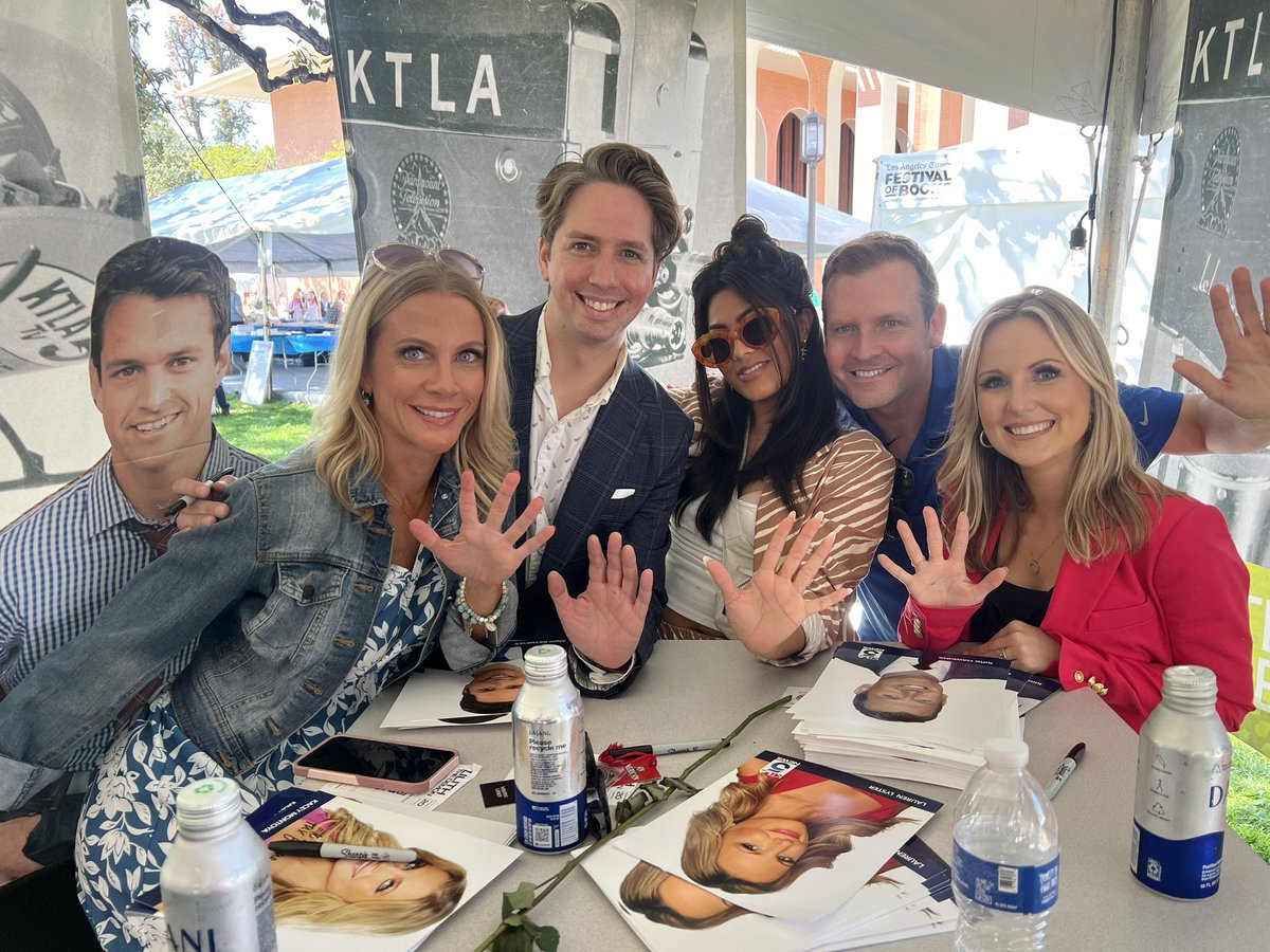 Had a great time this weekend with my @KTLAWeekendAM at the @latimesfob !! 🫶🏻☀️🙋🏼‍♂️🙏🏻🦅