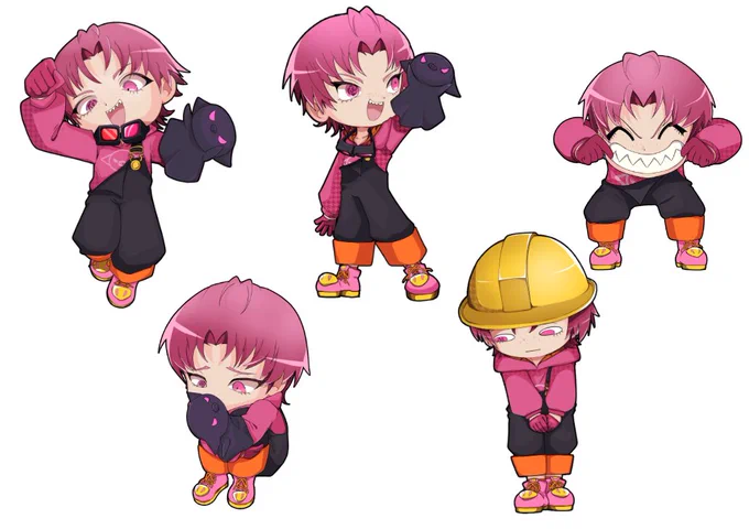 SKIMAにてSDキャラ5体セット 納品させていただきました! とても可愛らしく、かつカッコよく描けたんじゃないかと思います! ご依頼していただいた 悲摂夜ガリ様 ありがとうございました! #SKIMA