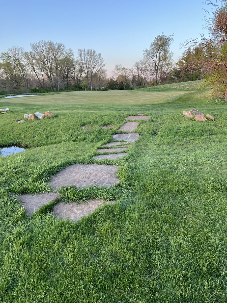 BulldogBam's tweet photo. Best part of walking the Ridge is crossing the Mardis Path across the creek on hole 9.  Almost as famous as the Hogan Bridge at Augusta #sub60 https://t.co/TWy9eqcpkO