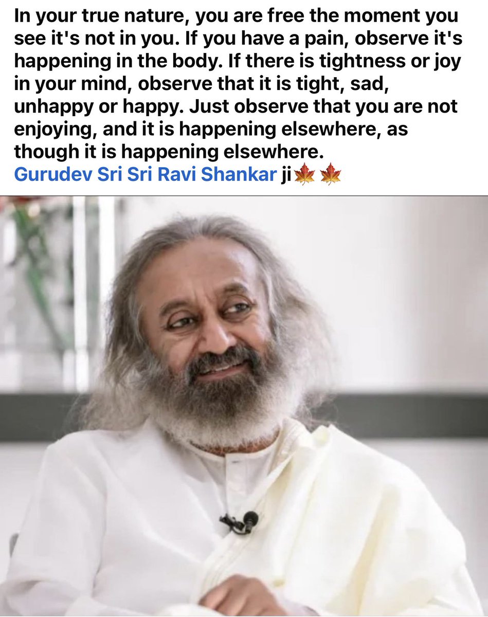 #wisdomquotes from #Gurudev @SriSri #RaviShankar ji🍁🍁