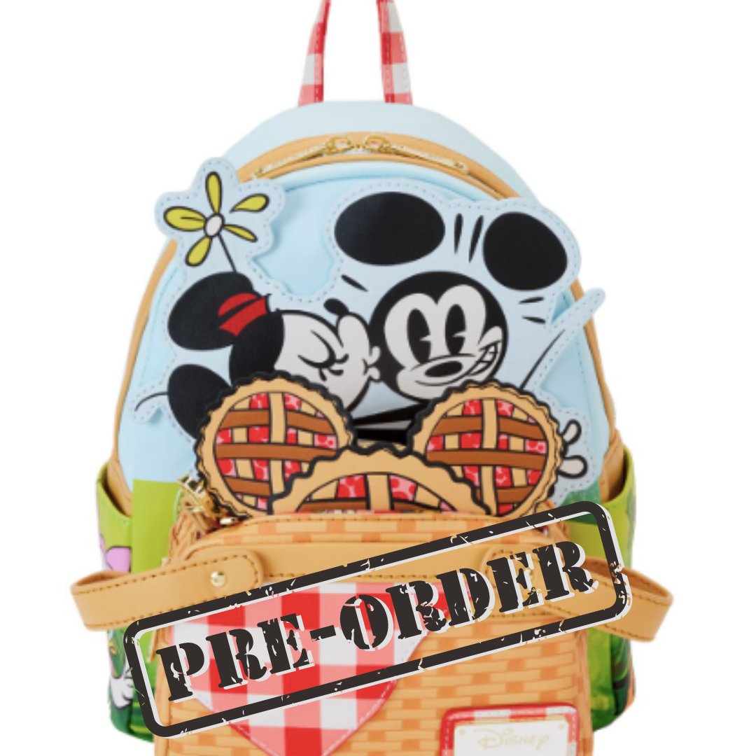 Click on our affiliate link for 10% off and free shipping over orders $79! So place your order with #EntertainmentEarth for this #MickeyMouse and Friends Picnic Mini-Backpack by #Loungefly ee.toys/7OUFKG