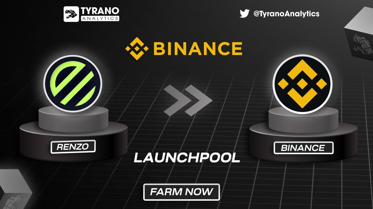 #Binance Launchpool - @RenzoProtocol - Potential Analysis @RenzoProtocol is a Liquid Restaking protocol built on the EigenLayer platform, aiming to facilitate easy access for users to EigenLayer products and provide liquidity for LST when participating in restaking.