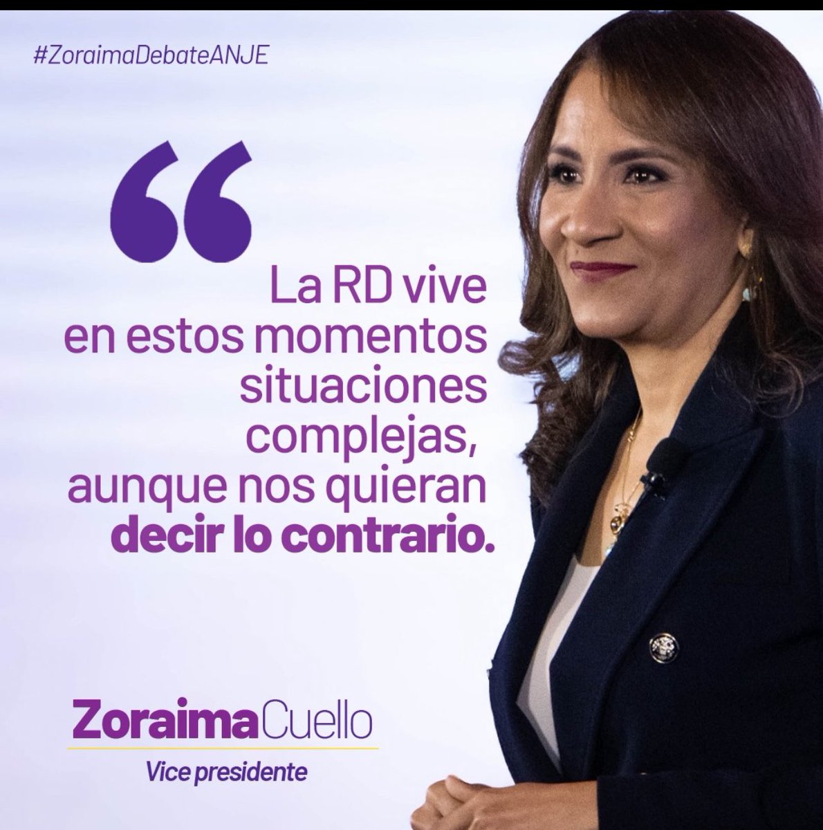 #ZoraimaDebateANJE el partido de la liberación Dominicana, presenta otra mina de oro, capacidad y dominio.