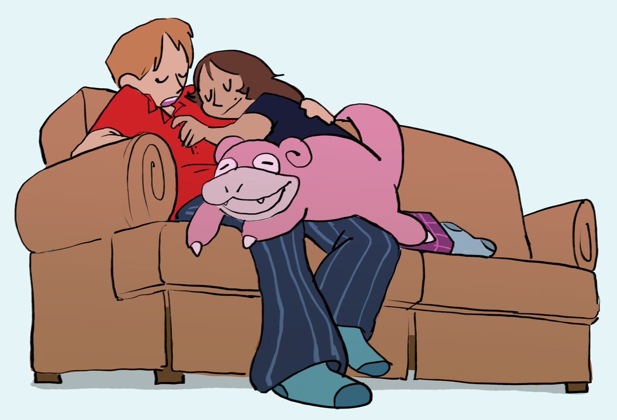 SHINPOSTBOY's tweet photo. Rita says if we were in pokemon we'd have a slowpoke to be lazy with https://t.co/SW2wdVsPw4