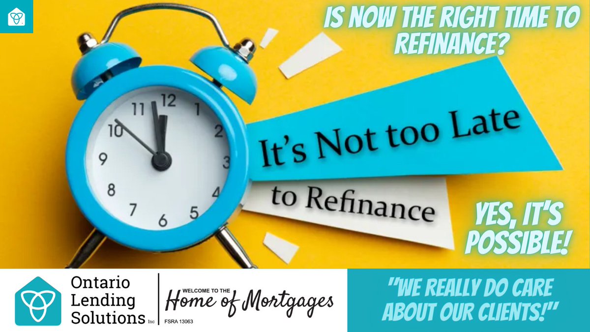 'Not sure if refinancing is a good fit? We can review your present financial situation and provide you with some options to consider moving forward. Schedule a free consultation today!'

#RefinancingTips #mortgageeducation #financialplanning #mortgage #mortgagebroker