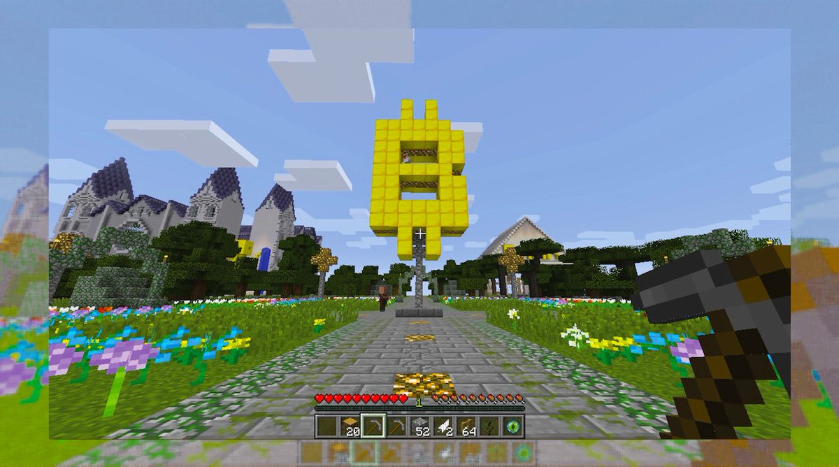 Come and check out our $bitcoin statue in game! 

#solcraft is taking over #minecraft!