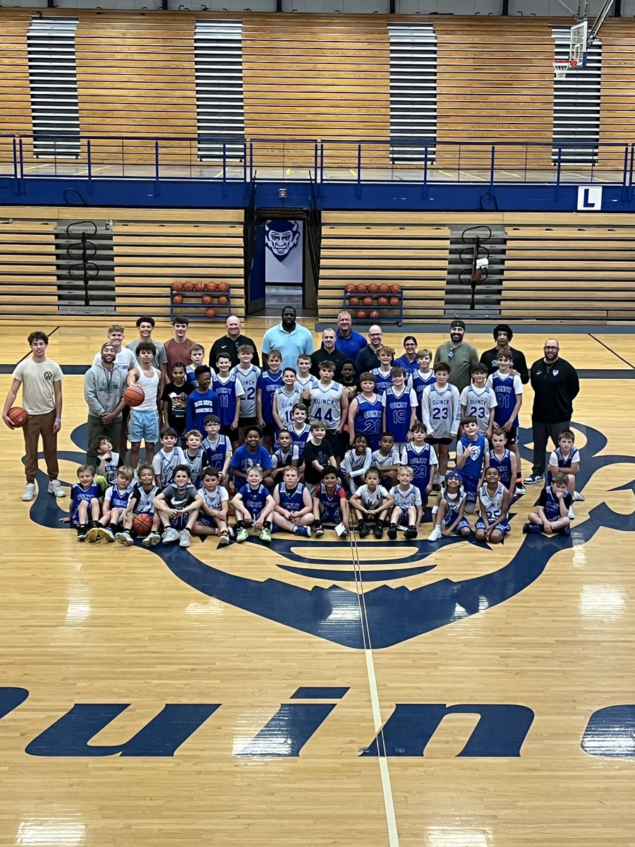 QHSBASKETBALL's tweet photo. Celebration of a successful Lil Devils season. Thank for those who poured into the kids and this program. 

#BlueDevilPride https://t.co/pVT8V63knz