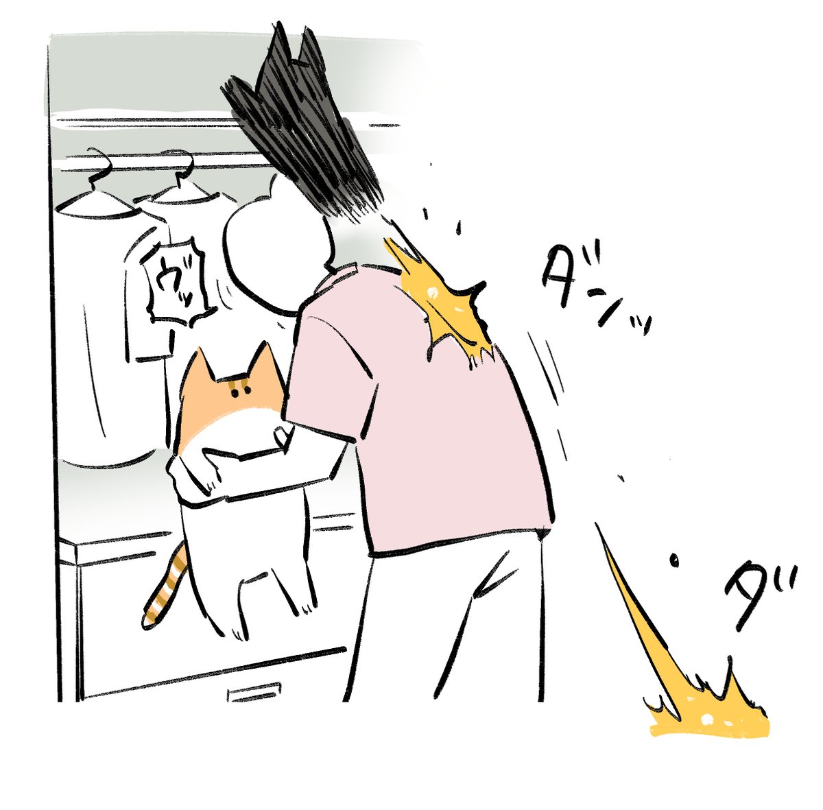 安易にクローゼットに近づけない日々が続いてる #秀さんちのゆるねこ日記 