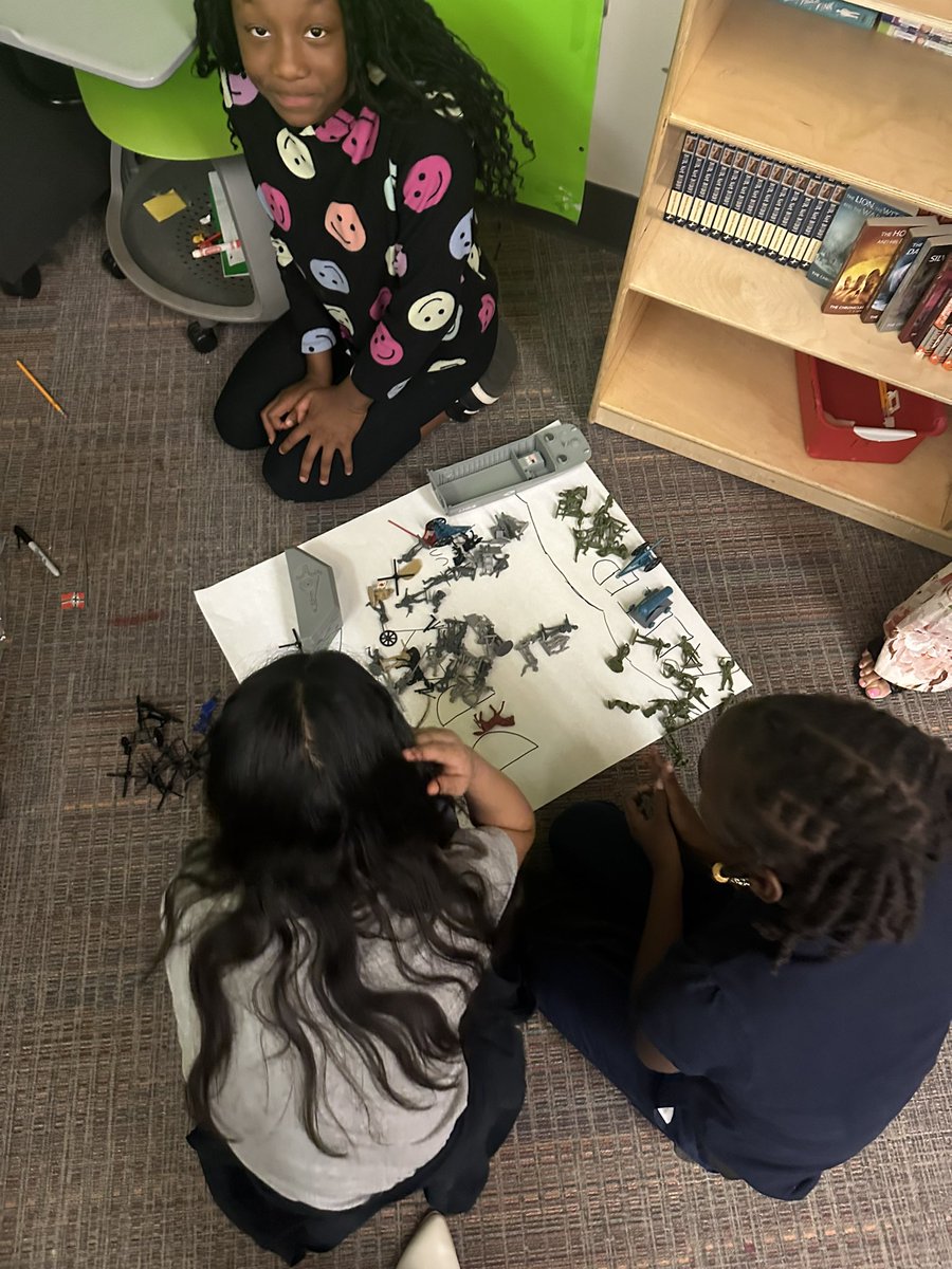 Mr. Hoeckel’s 5th graders reinacted D-Day using models and figures! #angeloakes