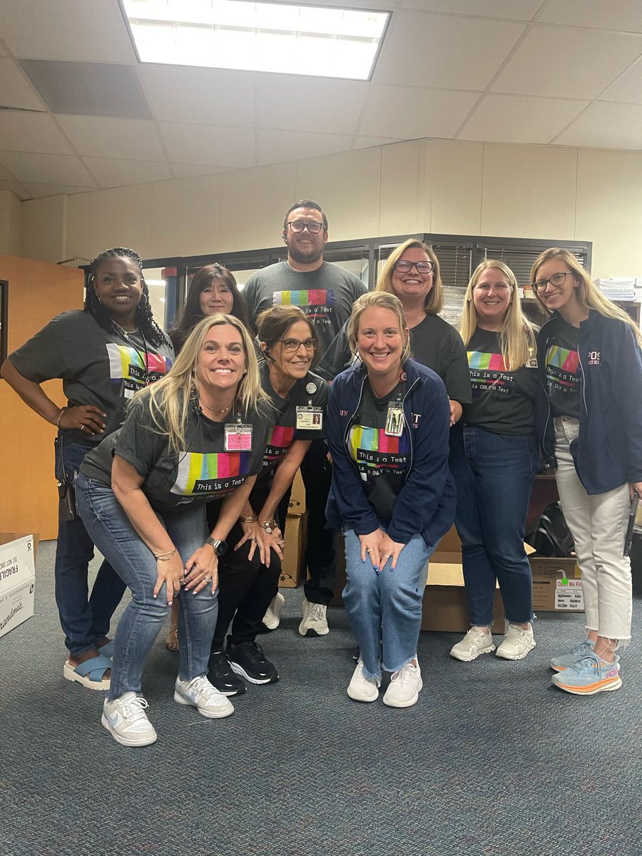 CFISDPost's tweet photo. Today our Patriots took their last STAAR exam! I am so thankful for this team leading us through this season of testing. 
This is a test. This is ONLY a test! https://t.co/g1sU7CxCNM