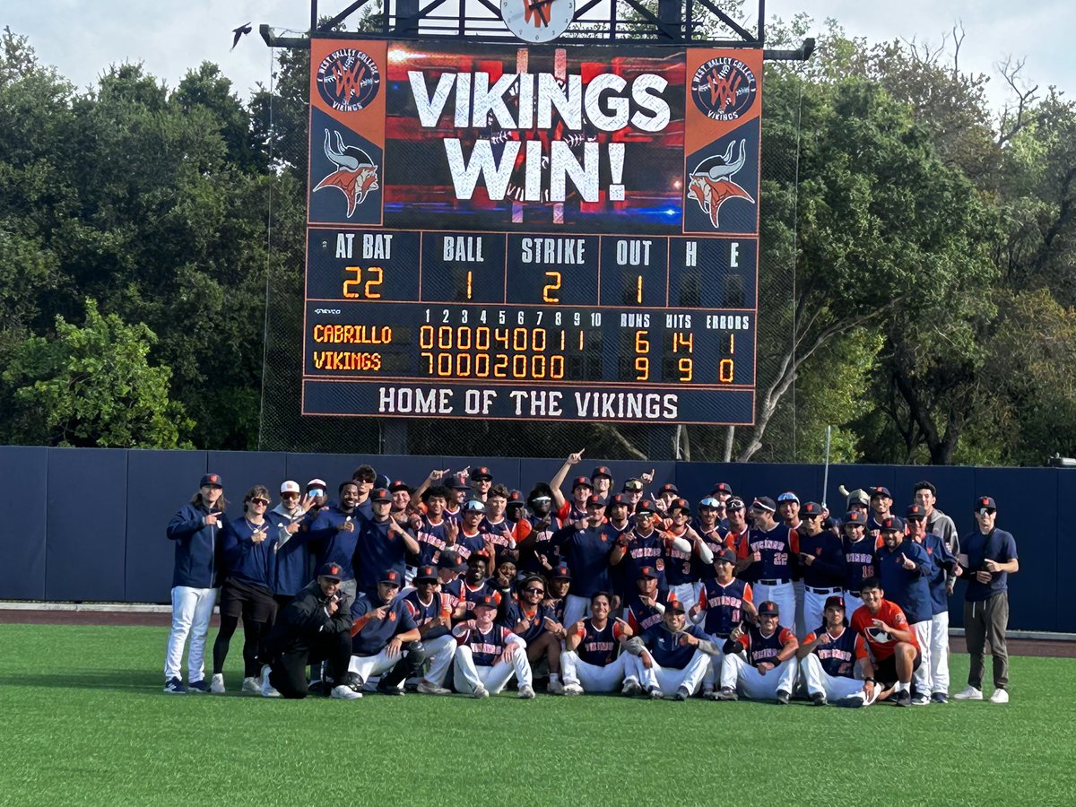 West Valley College Vikings Baseball tweet media