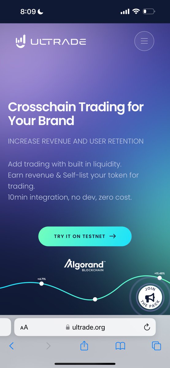 Soon: @ULTRADE_org = in audit and expected to go live very very soon. Bridgeless crosschain orderbooks across Ethereum, Solana, Polygon, BNB, Arbitrum, Base, Optimism, Avalanche, Algorand, Aptos, Sui, Near. 50+ white label partners already signed up across multiple blockchains.