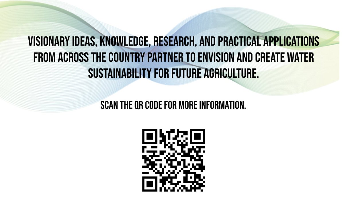 📢 Ag Water Sustainability Summit where Ag and Urban Water Use aspects will be discussed. An amazing list of speakers and panelists are begin put together. Follow QR code to submit an abstract @twdb @TTUDAVISCOLLEGE @TAWC_TTU