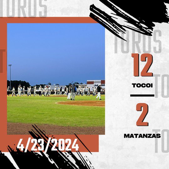 Toros back in the win column over Matanzas 12-2 improving to 18-5 on the season. Andy Lemaster 3-4, HR, 3 RBI Kros Matthews 2-3, 2B, 2R, 3 RBI Dewell Landess, Ben Robinson, Nate Wade 2 hits each Carter Lawrence 4 IP, 3 H, 0 ER @CFreemanJAX @JustinBarneyTV @1010XLAG