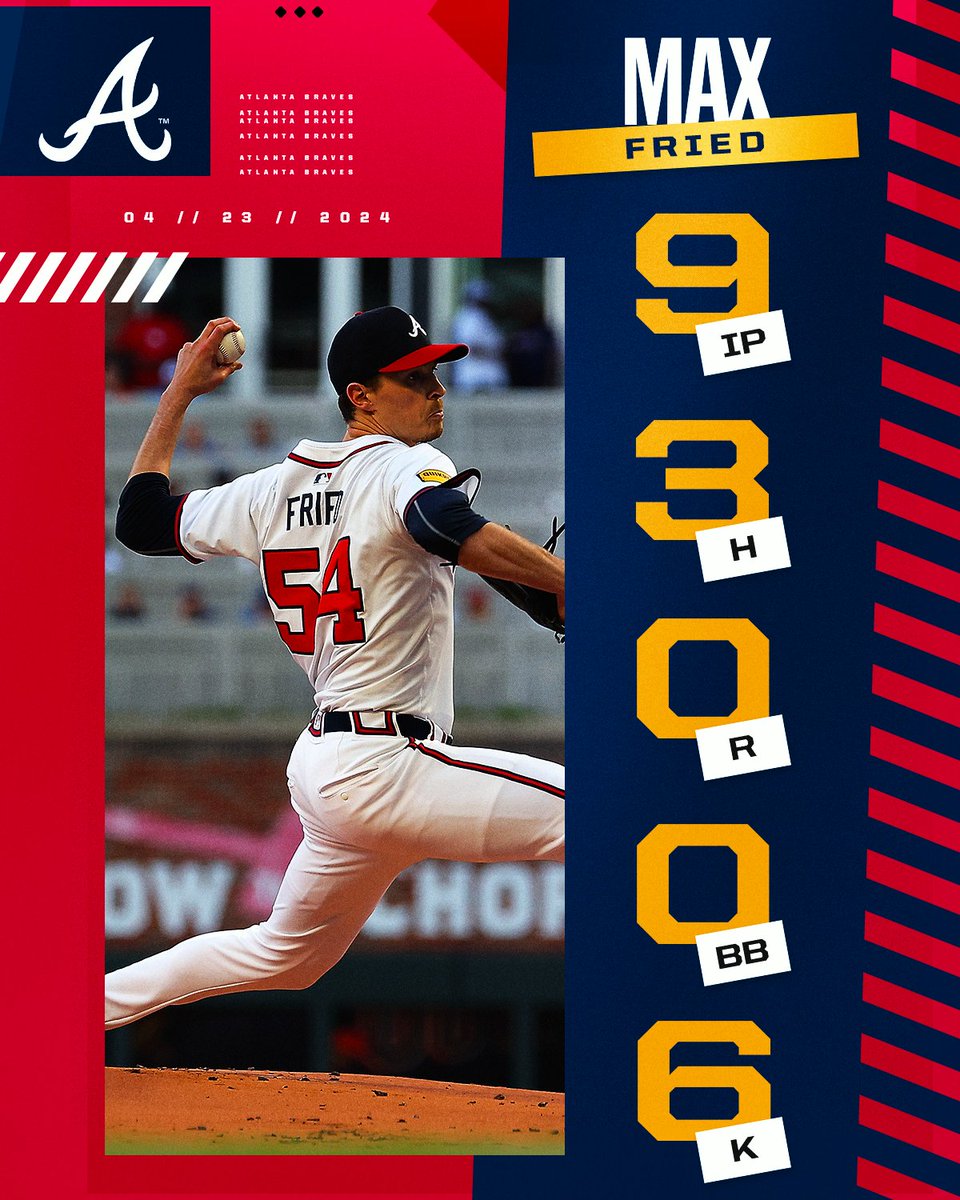 Max Fried. 92 pitches. The third Maddux of his career!