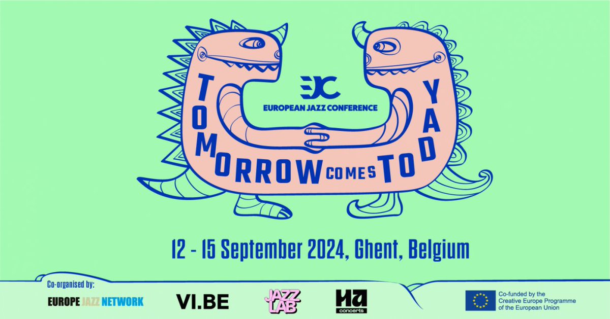 Breaking news! 🗞️ Registrations for the European Jazz Conference in Ghent, Belgium are now OPEN to all! 🦕 More information and tickets: europejazz.net/press-release/… @HaConcerts @VIBEvoormuziek #JazzLab @europe_creative