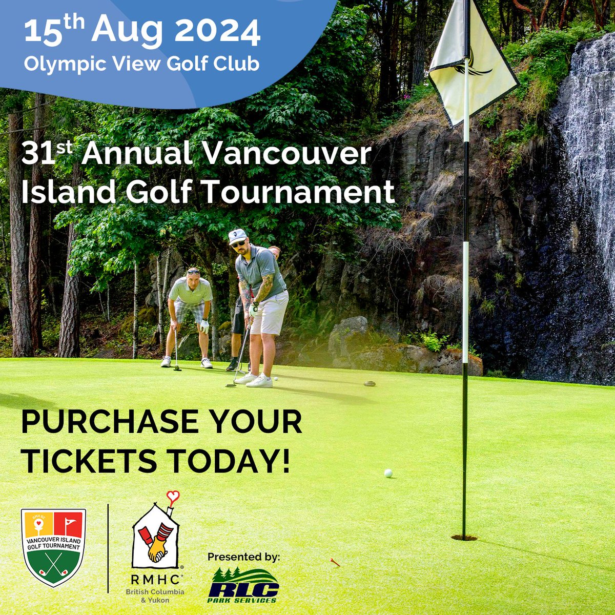 Join the 31st Vancouver Island Golf Tournament! 🏌️‍♂️ Don't miss your chance, register NOW: bit.ly/3UeFZqI. 🎟️ Every swing you take helps provide support for families staying at RMH BC & Yukon while their children receive vital medical care at BC Children's Hospital.🏡💚