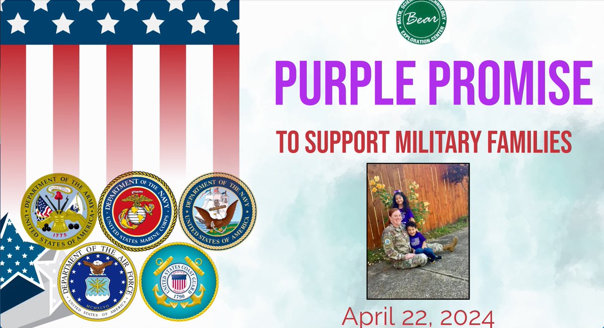 @BearExploration supports 💚🩶 #MOMC. #PurpleUp #MilKids #MilFam #BearCares 🚀🌖⭐️