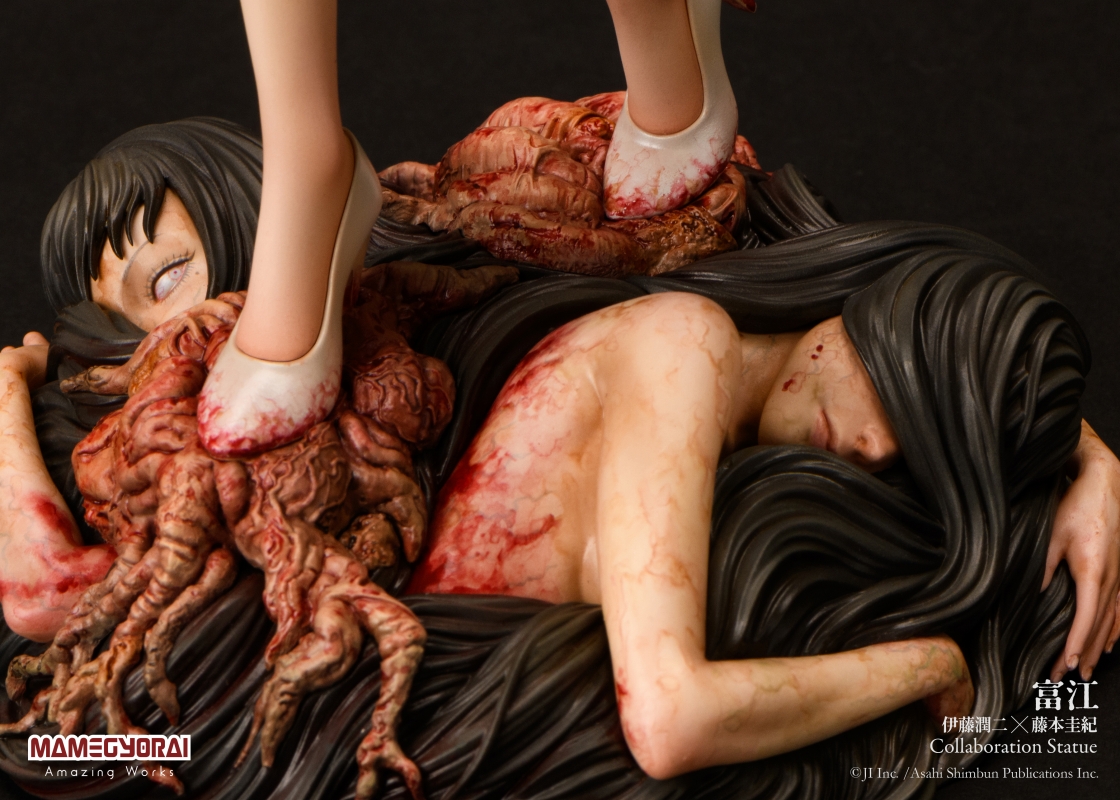 Introducing the 'Tomie' collaboration statue by Junji Ito and Yoshiki Fujimoto, available from Mamegyorai. Praised as the 'definitive version' by Ito himself, don’t miss out on this beautifully haunting piece. shop.buyee.jp/mamegyorai/ite…