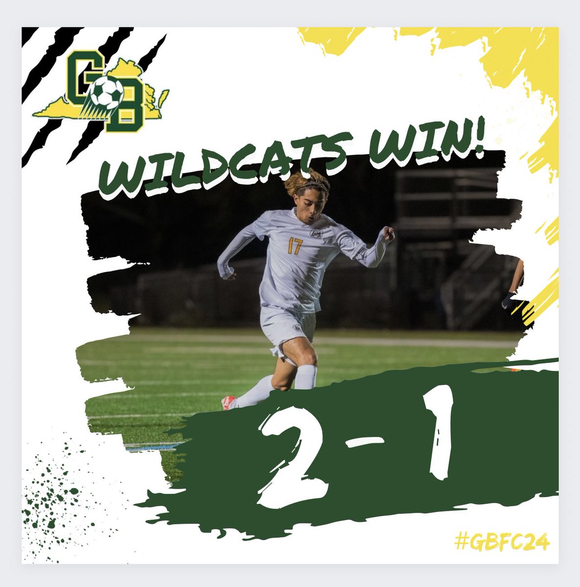 GBWildcats_BSOC's tweet photo. FINAL ⚽️ 2024 Battle of the Blvd 🔥

⚪️ GB 2-1 Hickory ⚫️
🥅: Jayden, Niko
🤝: Cole 

#GBFC24 https://t.co/47jiZd9qSN