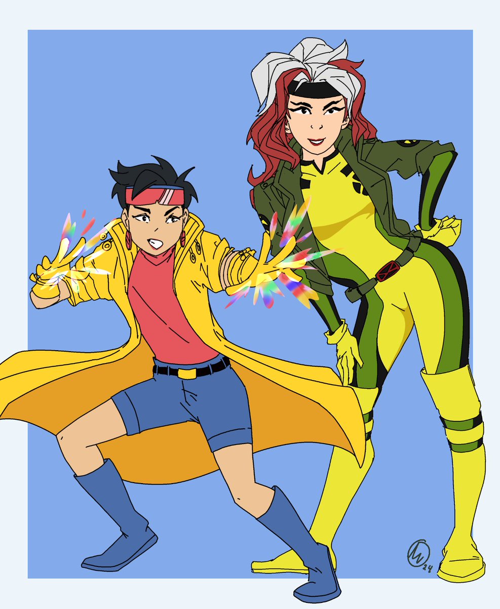 adrian_wi's tweet photo. Jubilee and Rouge #xmen97 #fanart https://t.co/DMzWjn6HI3