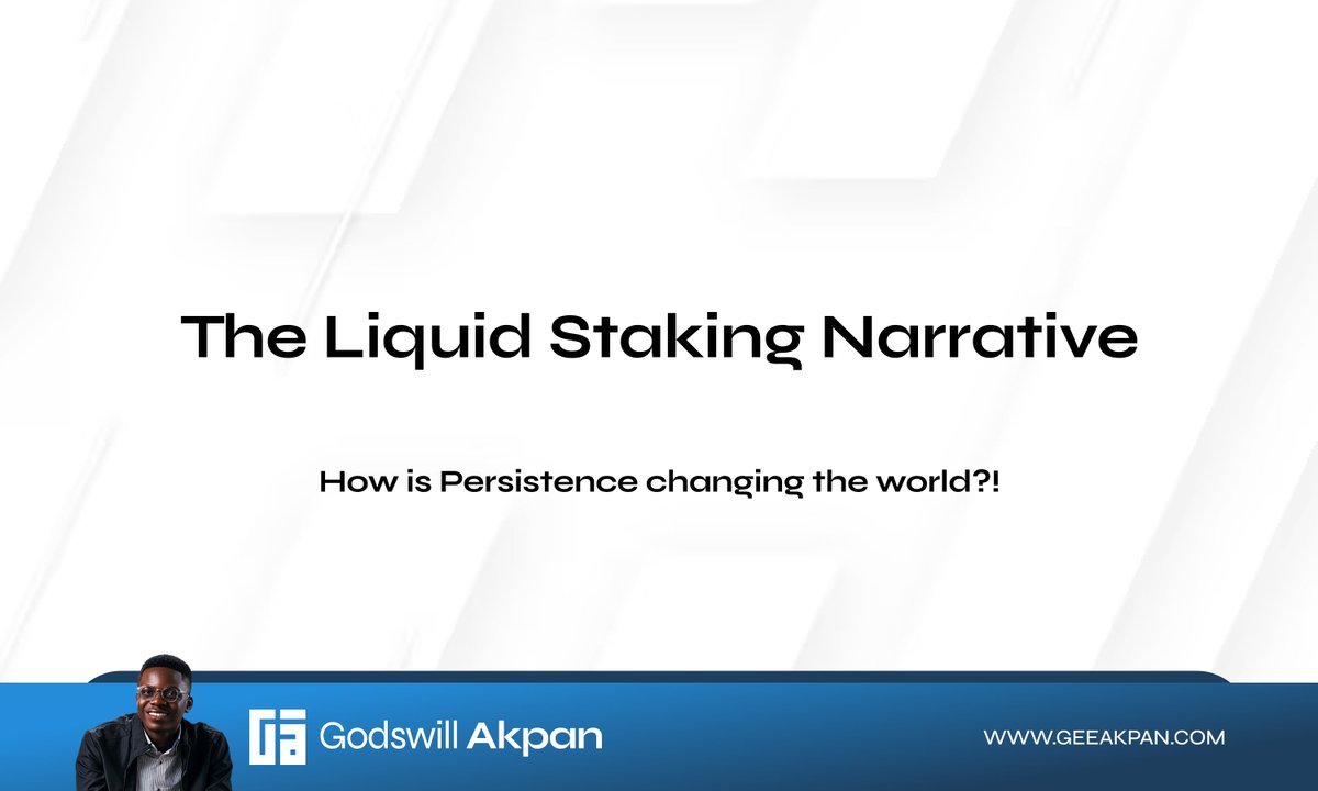 Liquid Staking is a narrative many people aren't paying attention to, and might regret they did not... Here's why... In 2019, @PersistenceOne became one of the first Cosmos app chains and has been relentlessly building at the edge of the Proof-of-Stake landscape. Before…