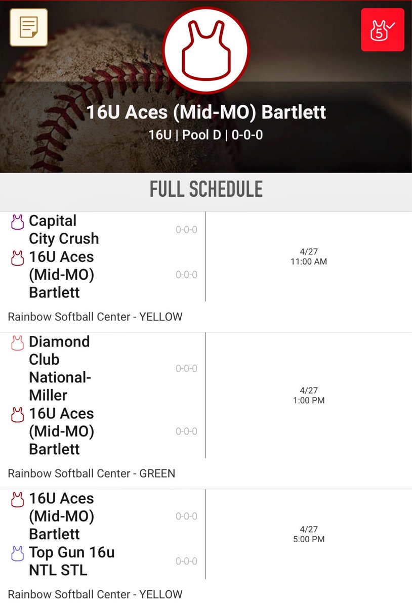 I am looking forward to playing in the Team 1/Alliance Show-Me State tournament this weekend! I have attached our pool play schedule below! <a href="/AcesFPMidMO/">Aces Fastpitch (Mid-MO)</a> <a href="/tbartlett76/">Taylor Bartlett</a>