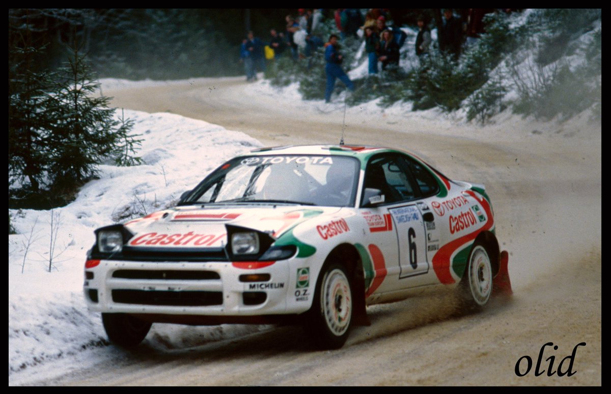 Didier Auriol / Bernard Occelli, Toyota Celica Turbo 4WD (ST185) 
42. Int. Swedish Rally 1993 🇸🇪🏁 (Excluded) 

📸 © Olivier Delhez 🏁