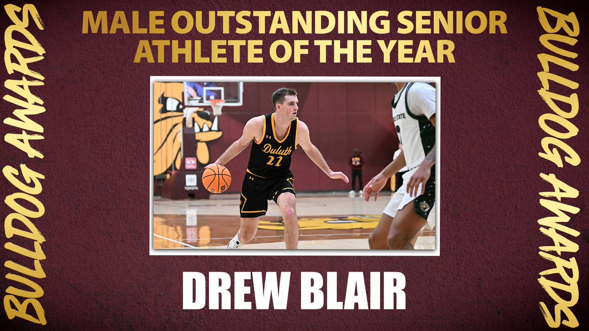 He's a walking bucket -- 2,772 career points to be exact. With three NCAA appearances to his name, @UMDBulldogMBB's Drew Blair is your Outstanding Male Senior Athlete of the Year!