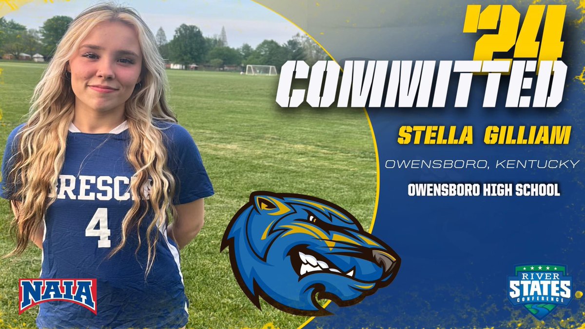BresciaWSoc's tweet photo. 🔵 🟡 ⚽️ 𝕮𝖔𝖒𝖒𝖎𝖙𝖙𝖊𝖉 ⚽️ 🟡 🔵
Welcome to the Lady Bearcats 
Stella Gilliam 
Owensboro, Kentucky 
Owensboro High School
Owensboro Lady Devils Soccer
 #bresciabearcats #bresciawsoc  #ladybearcatsoccer
@1027TheGame https://t.co/Ut1RiSwipx