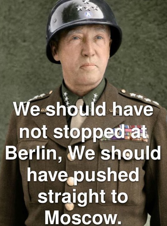 Gen. George Patton was right.