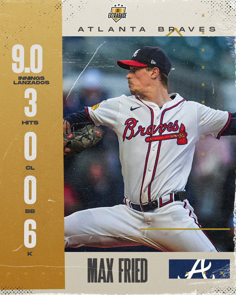 Max Fried hizo un 'Maddux'. Juego completo, blanqueo y menos de 100 pitcheos (92). #BravesCountry | #ElExtrabase⚾️