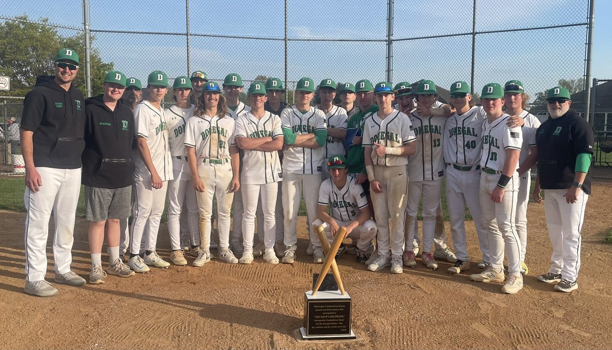 Indians bounce back ‼️ Strong pitching performance by <a href="/CalebJRupp/">Caleb Rupp</a> 5IP | 1ER |4K backed by a 💪 3-3 | 3RBI night for <a href="/BaileyDevin14/">Devin Bailey</a> led to “The Backyard Brawl” 5-3 Win and brought the 🏆 back to Donegal!
