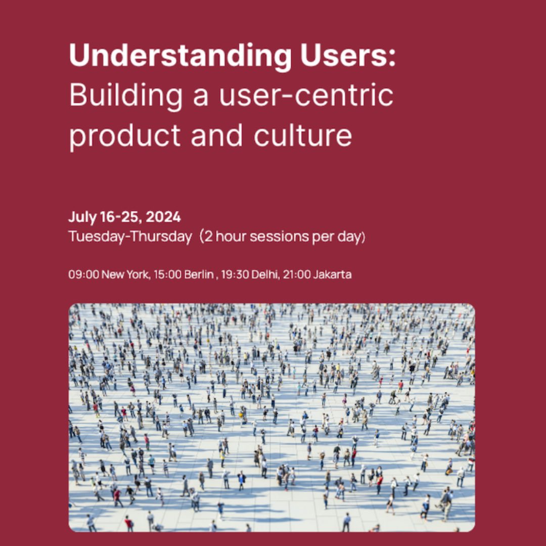 Want to better understand your users? 

useristics.com/course/underst…

For a 50% discount use: X_50 
(Valid thru May 15, 2024) 

#users #tech #founder #usergrowth #startupfounder #Entrepreneurship #learnworlds #user #courses
