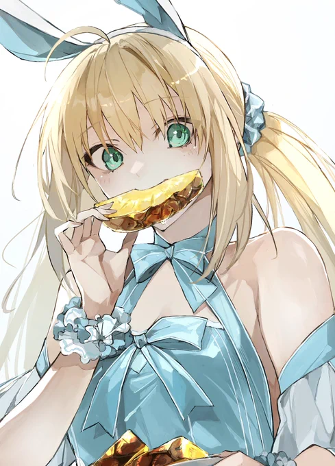 パインもぐもぐキャストリア(バニー)#FGO 