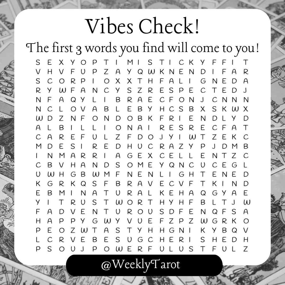 ✋🏻 HAAAAALT ✋🏻

Let's check your vibes!

The first three words you find are your vibes!
RP and Drop a Comment with what you've got to Claim 🤲🏻🙏🏻

Get the Good Vibes Wordsearch: amazon.com/Today-feeling-…