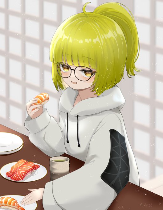 「blonde hair white hoodie」 illustration images(Latest)