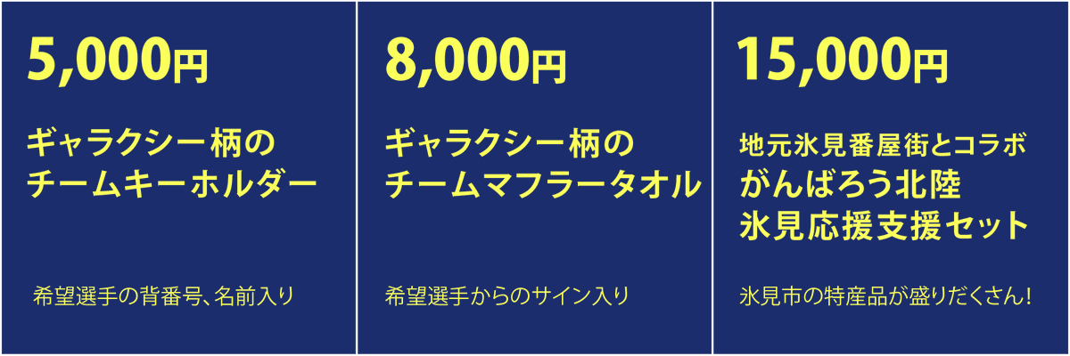 toyama_dreams22's tweet photo. ＼残り6日！／
「全国のファンと共に！富山ドリームスのゴールデンウィーク遠征支援プロジェクト」に新リターン登場！
庄司選手所属トライ・プリント様制作ユニフォームキーホルダーやホームゲームでお馴染み氷見番屋街様の氷見応援セット豪華版など！よろしくお願いします！
https://t.co/7j9EhjaHDN https://t.co/Gx5wOUvwMC