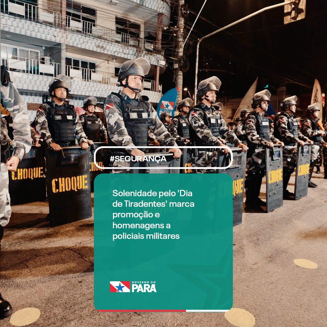 A cerimônia tem como objetivo destacar à sociedade paraense o real valor da Polícia Militar enquanto instituição, além de promover a participação e engajamento da sociedade civil durante o desfile da tropa representativa da PMPA. Saiba mais: l1nq.com/VHNvA