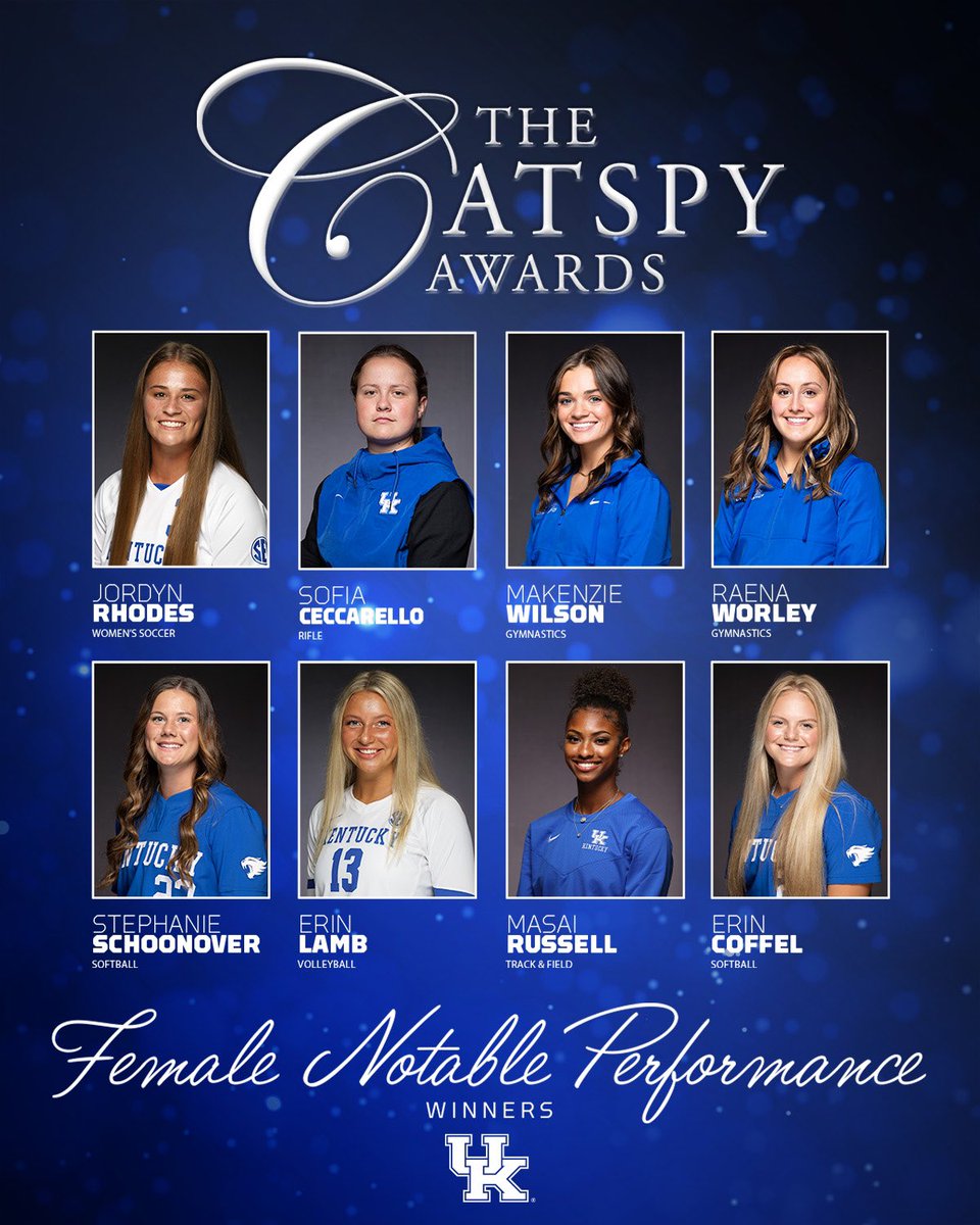 Congrats to Sofia and Braden on earning a notable performance award at the 2024 CATSPY Awards! 🔹Sofia for her impressive sophomore season and three first-team All-America honors 🔹Braden for earning 🥇in air rifle at GARCs and 🥈 in air rifle at NCAAs