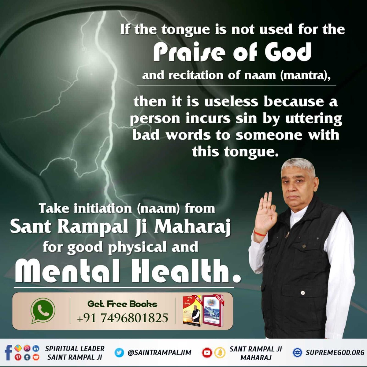 #GodMorningWednesday
Sant Rampal Ji Maharaj is the only true Guru in this world who guarantees peace, happiness and salvation.
#wednesdaythought
#WednesdayMotivation