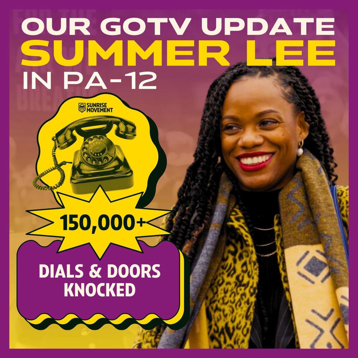 Sunrise Movement 🌅 (@sunrisemvmt) on Twitter photo What’s up winners 😉!!!
<a href="/SummerForPA/">Summer Lee</a> showed that when you run on values and a record of investing in your district, you win.
Much love to PA-12 ♥️ What’s up winners 😉!!!
<a href="/SummerForPA/">Summer Lee</a> showed that when you run on values and a record of investing in your district, you win.
Much love to PA-12 ♥️