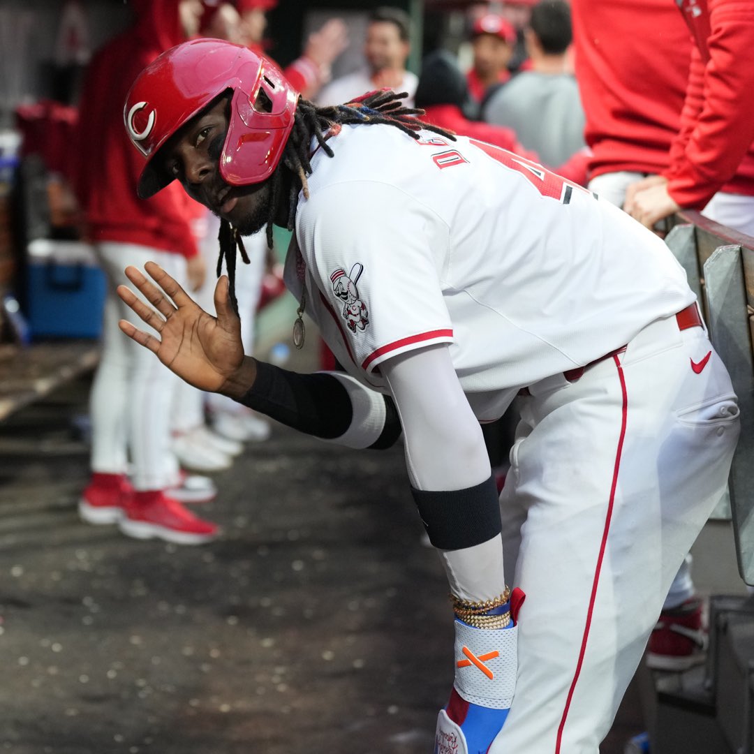 ATBBTTR (@atbbttr) on Twitter photo A list of statistical categories in which Elly De La Cruz is one of the top five players in baseball right now:
- stolen bases (t1st)
- home runs (t3rd)
- runs scored (3rd)
- slugging percentage (4th)
- OPS (4th)
That’s pretty good. #ATOBTTR
📸 via <a href="/Reds/">Cincinnati Reds</a> A list of statistical categories in which Elly De La Cruz is one of the top five players in baseball right now:
- stolen bases (t1st)
- home runs (t3rd)
- runs scored (3rd)
- slugging percentage (4th)
- OPS (4th)
That’s pretty good. #ATOBTTR
📸 via <a href="/Reds/">Cincinnati Reds</a>