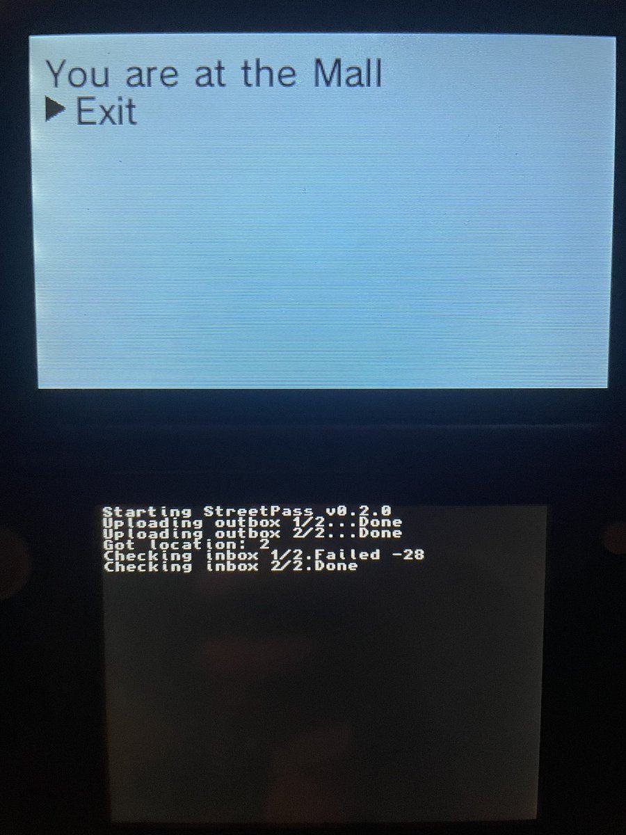 big news!!! modded 3DS now supports fully virtual streetpass via a new application called NetPass which you can download via universal updater!