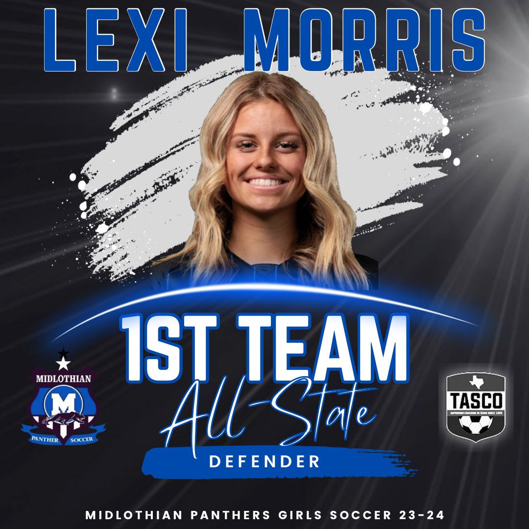 MHSsoccerBC's tweet photo. Congratulations to these MHS girls on their TASCO ALL-STATE &amp; ALL-REGION AWARDS! 

@LexiMorris05 
@JordynHardeman 
@17zaylareagan
&amp; Natalie Wagner

#MISDproud @MISD_Athletics @MHSPanthers @midlo_gsoccer @LethalSoccer @Gosset41 https://t.co/boQPNK7xfQ