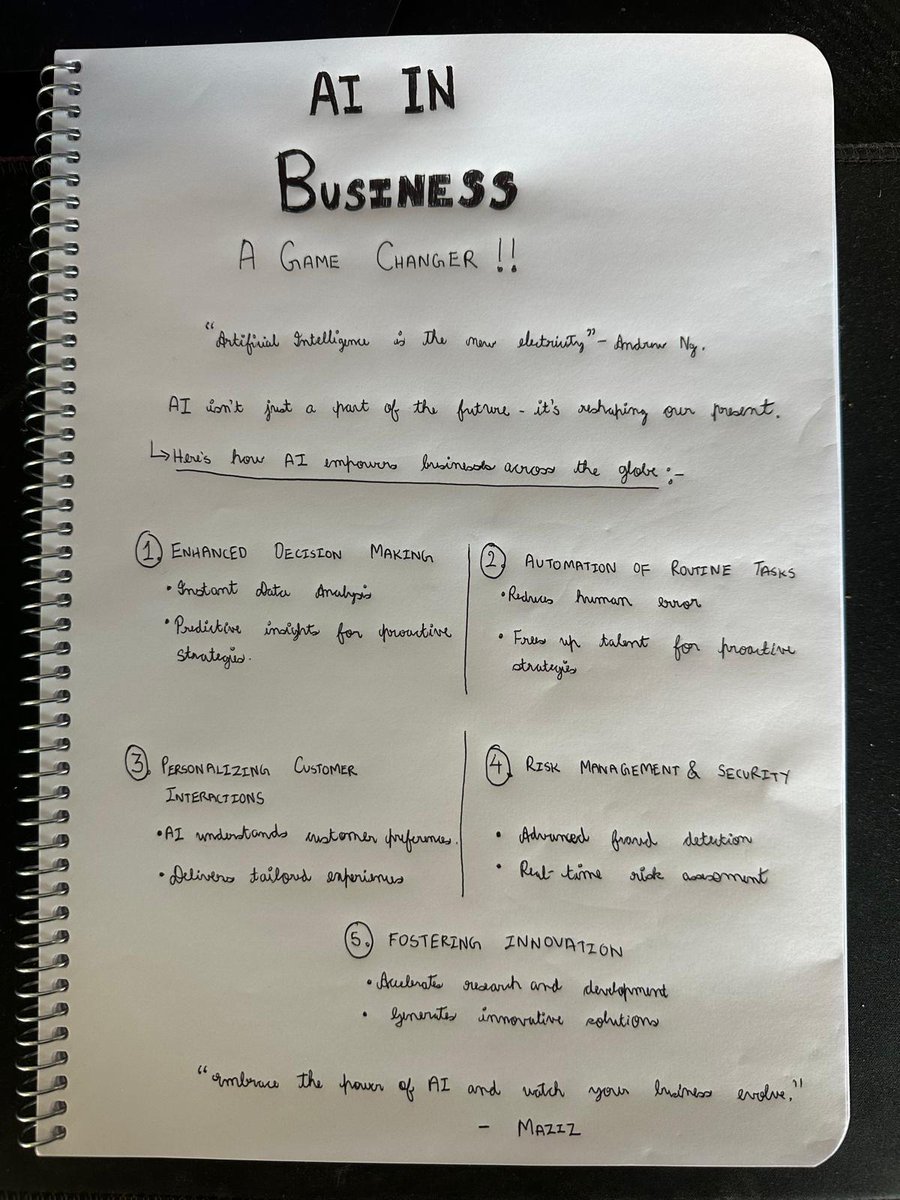 AI is not just changing the game-it's redefining how businesses operate. From data analysis to automation, here's how AI is essential for any business today. #AIinBusiness #Innovation