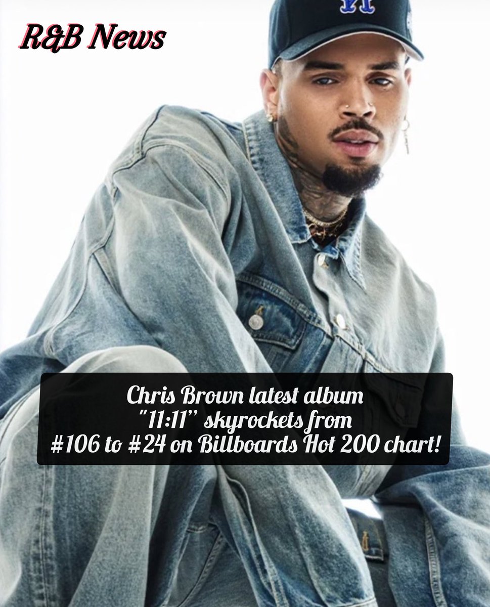 randbsource's tweet image. Chris Brown latest album "11:11” is currently working it's way up Billboards Hot 200 charts! Selling 24k in total🔥
#ChrisBrown #randb #TeamBreezy
