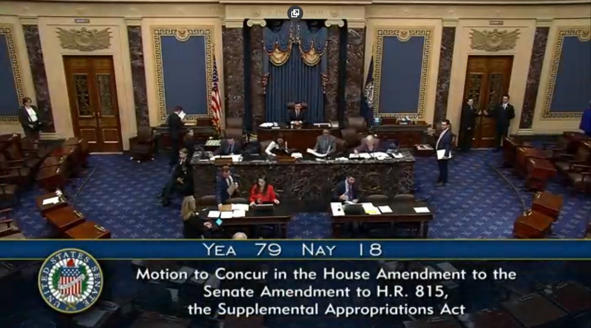 Final tally in the U.S. Senate to approve foreign aid and potential TikTok ban: 79-18 It now goes to Biden's desk.